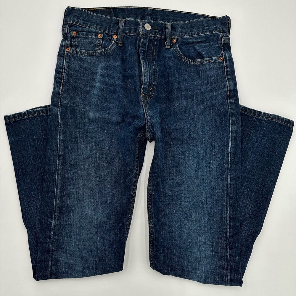 Levi Men’s Jeans Size 30 X 32 Dark Blue Straight Leg Dark Wash